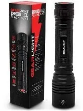 GearLight S2000 LED Flashlight High Lumens - Super Bright, Powerful, Mid-Size Tactical Flashlight for Outdoor Activity & Emerge...