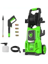 Electric Pressure Washer, SWIPESMITH 3200 Max PSI, 2.6 GPM Power Washer Machine with Hose Reel,4 Quick Connect Nozzles, Foam Ca...